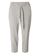 Dorothy Perkins Petite Grey Textured Trousers