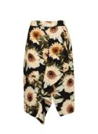 Dorothy Perkins Multi Sunflower Print Ruffle Pencil Skirt