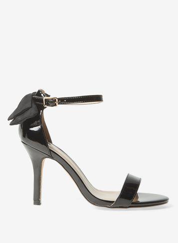 Dorothy Perkins Wide Fit Black 'brave' Bow Sandals