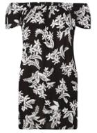 Dorothy Perkins Black And White Floral Print Tunic