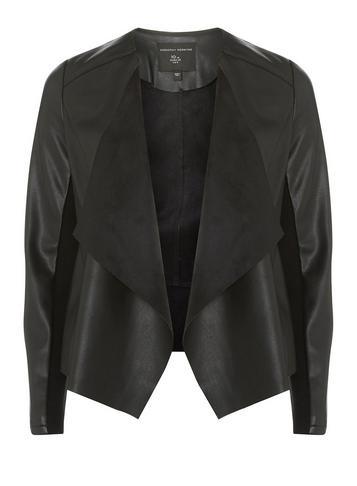 Dorothy Perkins Black Waterfall Jacket