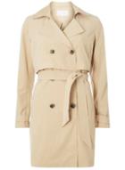 Dorothy Perkins *vila Beige Tie Waist Trench Coat
