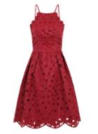 Dorothy Perkins *chi Chi London High Neck Laser Cut Midi Dress