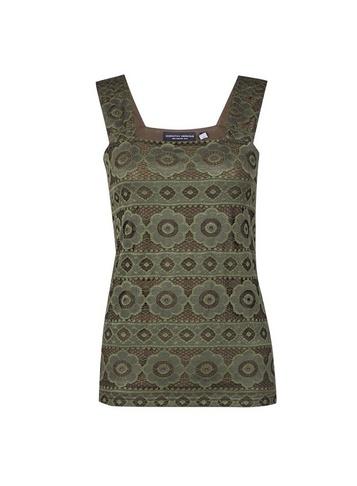 Dorothy Perkins Khaki Square Neck Lace Vest