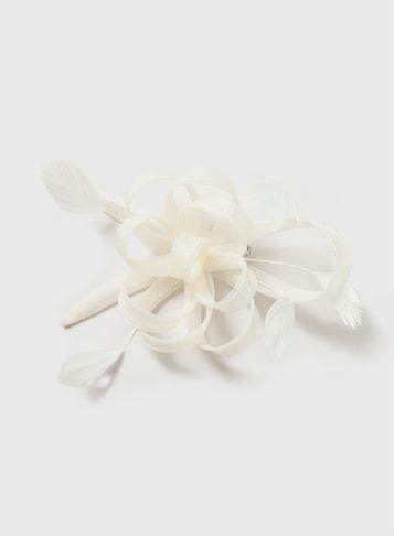 Dorothy Perkins Cream Mesh Flower Fascinator