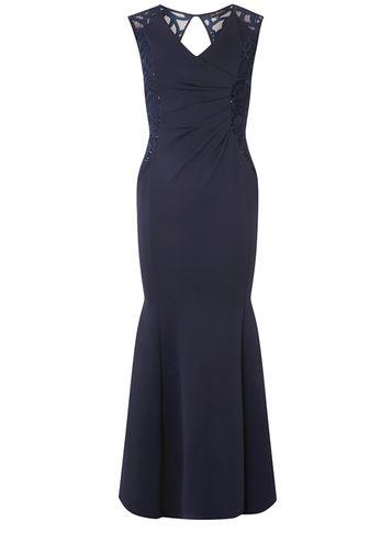 Dorothy Perkins *scarlet B Navy Sequin Jasmin Maxi Dress