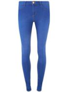 Dorothy Perkins Bright Blue 'frankie' Super Skinny Jeans