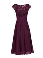 Dorothy Perkins *jolie Moi Burgundy Lace Dress