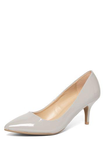 Dorothy Perkins Grey 'dakota' Low Point Court Shoes