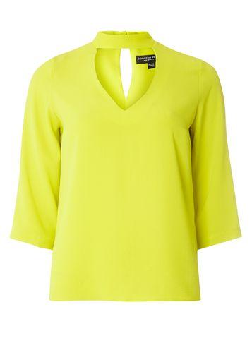 Dorothy Perkins Lime Choker Top