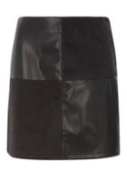 Dorothy Perkins Pu And Suedette Mix Mini Skirt
