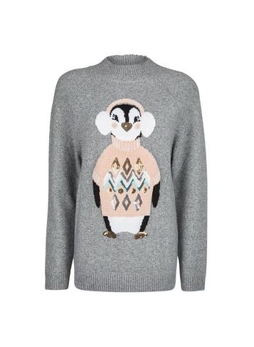 Dorothy Perkins *tall Grey Cosy Penguin Jumper