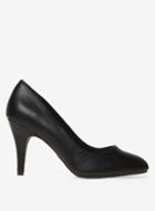 Dorothy Perkins Wide Fit Black Pu 'claudia' Court Shoes