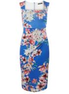 Dorothy Perkins *scarlett B Blue Floral 'lara' Bodycon Dress