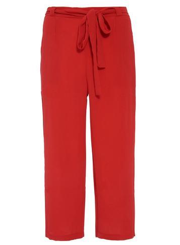 Dorothy Perkins *quiz Red Elastic Culottes Trousers