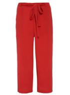 Dorothy Perkins *quiz Red Elastic Culottes Trousers