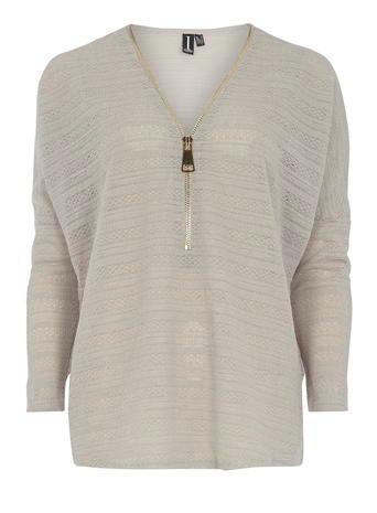 Dorothy Perkins *izabel London Light Grey Top