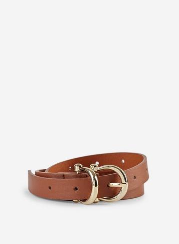 Dorothy Perkins Tan Horse Shoe Buckle Belt