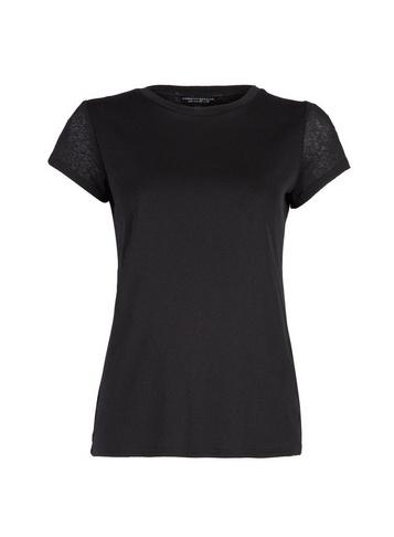 Dorothy Perkins Black Lined Mesh T-shirt