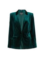 Dorothy Perkins Green Velvet Tailored Jacket