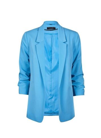 Dorothy Perkins Turquoise Ruched Sleeve Jacket