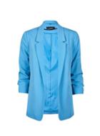 Dorothy Perkins Turquoise Ruched Sleeve Jacket