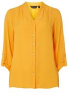 Dorothy Perkins Orange Pleat Shirt