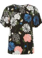 Dorothy Perkins *billie & Blossom Black Floral Print Viscose Top