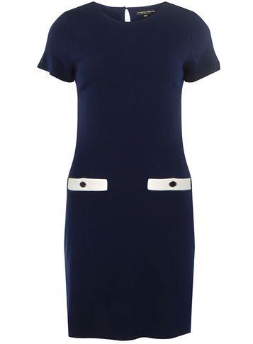 Dorothy Perkins Navy Pocket Detail Shift Dress