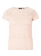 Dorothy Perkins Pink Lace Panel Top