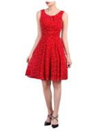 Dorothy Perkins *jolie Moi Red Floral Print Skater Dress