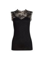 Dorothy Perkins *tall Black Lace Victoriana Top