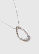 Dorothy Perkins Silver Oval Pendant Necklace