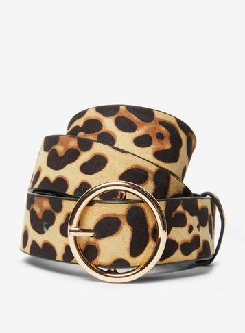 Dorothy Perkins Leopard Sleek Circle Belt