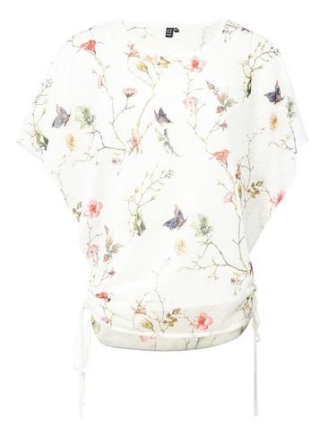 *izabel London White Bird Print T-shirt