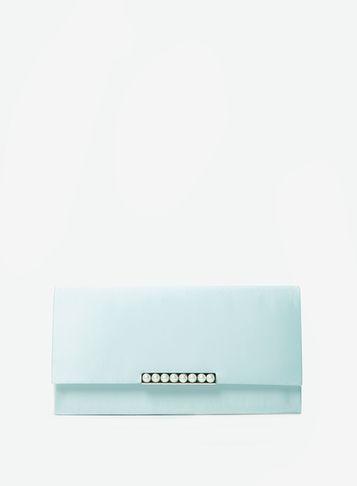 Dorothy Perkins Turquoise Pearl Bar Clutch Bag