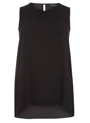 Dorothy Perkins Black Dip Hem Cami Top