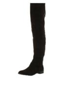 *london Rebel Suede Effect Thigh High Boots