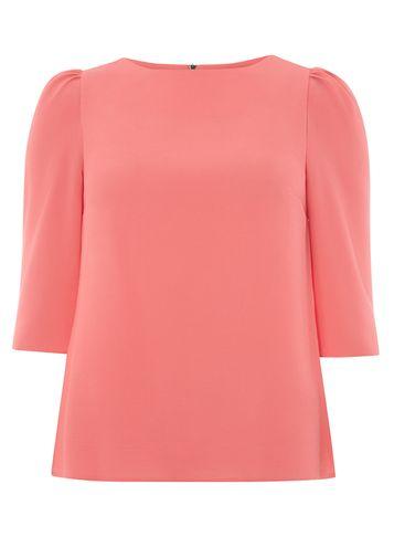Dorothy Perkins Pink Puff Sleeve Top