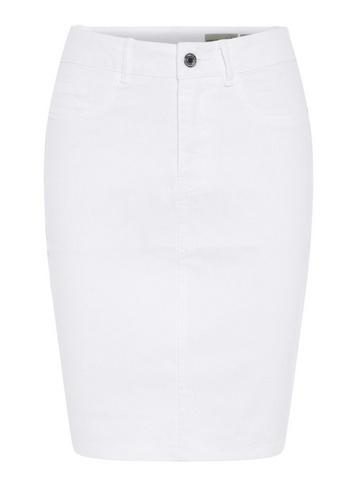 *vero Moda White High Waist Denim Skirt