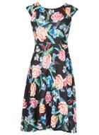 Dorothy Perkins *feverfish Multi Print Flared Skater Dress