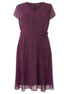 Dorothy Perkins *billie & Blossom Curve Purple Chiffon Dress