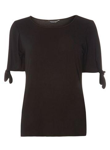 Dorothy Perkins Black Tie Sleeve T-shirt
