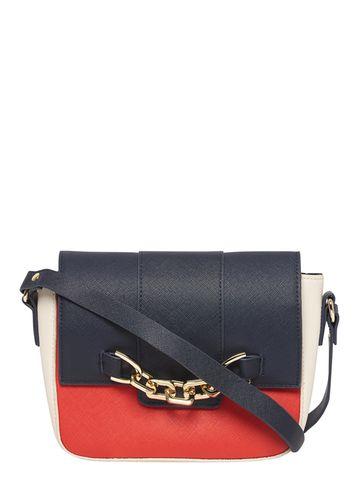 Dorothy Perkins Navy Mix Chain Front Cross Body Bag