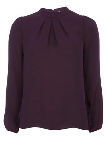 Dorothy Perkins Purple High Neck Blouse