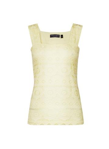 Dorothy Perkins Lemon Square Neck Lace Vest