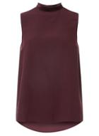 Dorothy Perkins Purple Velvet Neck Top