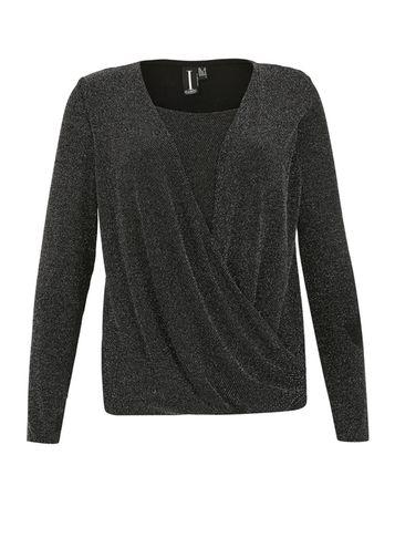 Dorothy Perkins *izabel London Silver Long Sleeve Top