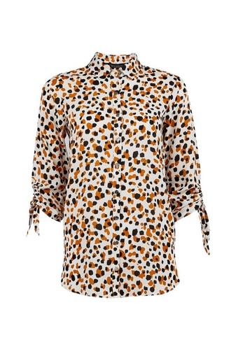 Dorothy Perkins Yellow And Black Longline Shirt