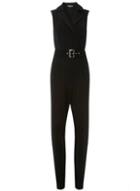 Dorothy Perkins *tall Black 'taya' Tucked Jumpsuit